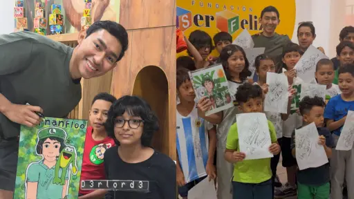 Fernanfloo en la Fundación Ser Feliz en Guayaquil - Ecuador ,