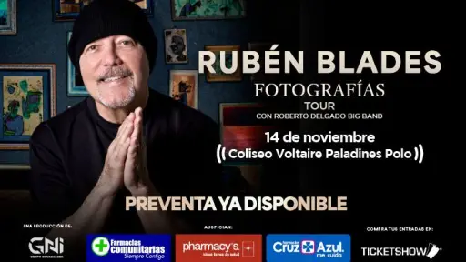 Rubén Blades - Fotografías Tour ,ticketshow.com.ec